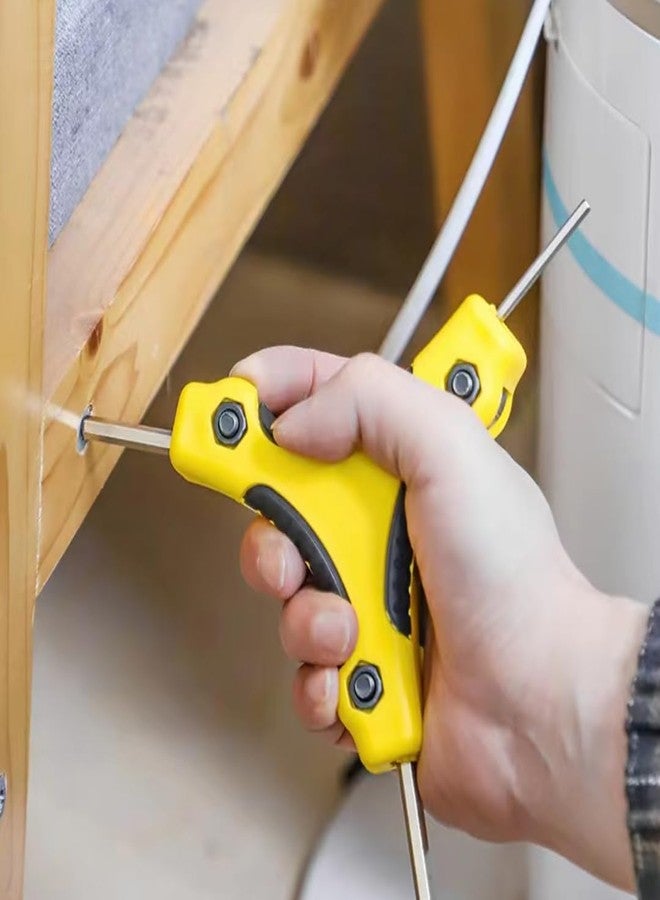 Sulfar Universal Folding Spanner Hand Tools 9 Sizes Folding Trident Torx Allen Hex Key Wrench Set, 170 Mm - Image 4